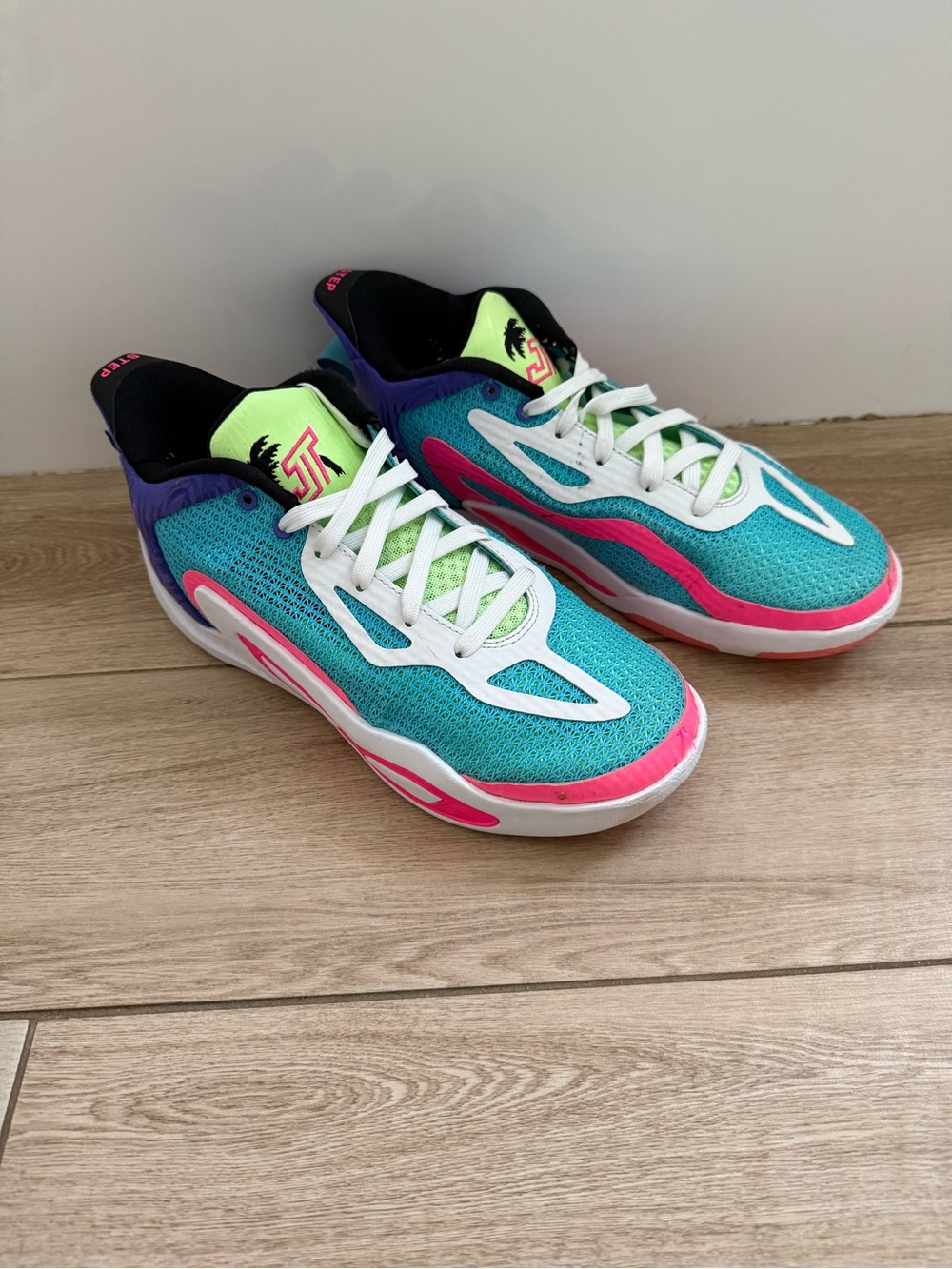 Nike Ja 1 GS Teal Pink Ja Morant Boys 5.5Y Basketball Shoes